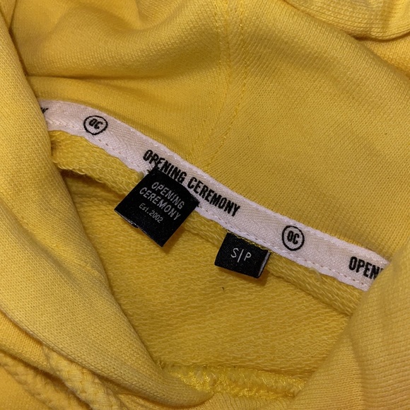 Opening Ceremony Pullover Hoodie yellow small - Picture 3 of 5